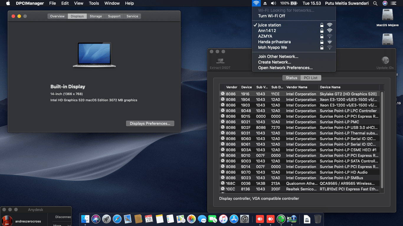 Asus X441UV WX095D [Intel HD 520 + I2C] 2